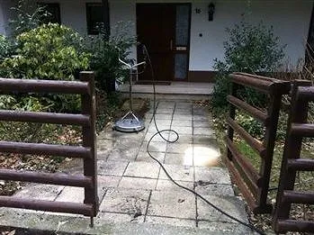 Vorher: Zugang zur Haustür, Helle Platten statt grauem Belag.
