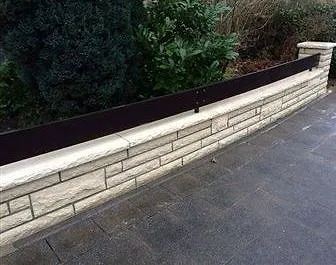Nachher: Natursteinmauer